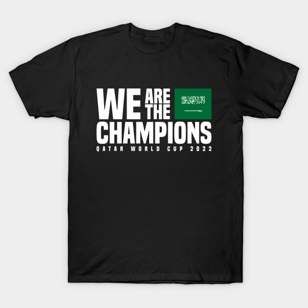 Qatar World Cup Champions 2022 - Saudi Arabia T-Shirt by Den Vector